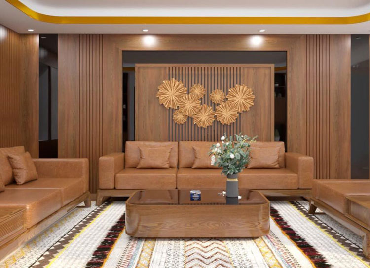 Biến hóa không gian với tấm nhựa ốp phòng khách đẳng cấp và hiện đại