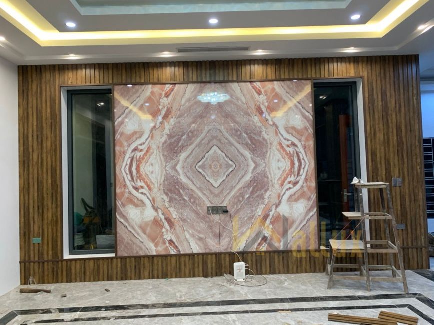 Các Bước Thi Công Trang Trí Nội Thất Với Tấm Nhựa Giả Đá